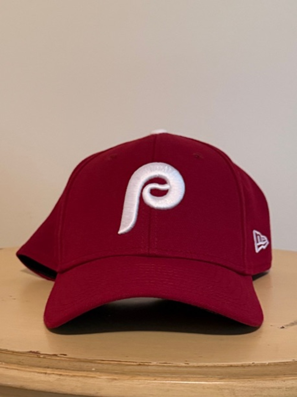 New Era Maroon Phillies Logo Hat with White Emblem